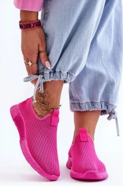 Damskie Boto Klasyczne Wsuwane Buty Sportowe Fuksja Frankie