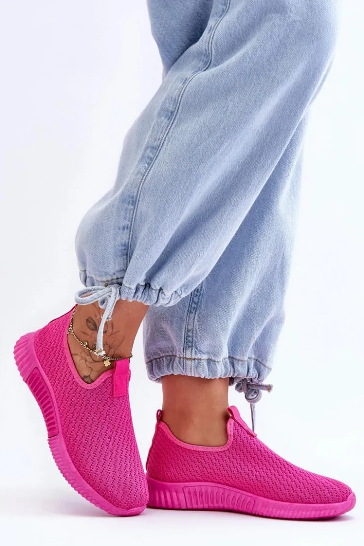 Damskie Boto Klasyczne Wsuwane Buty Sportowe Fuksja Frankie