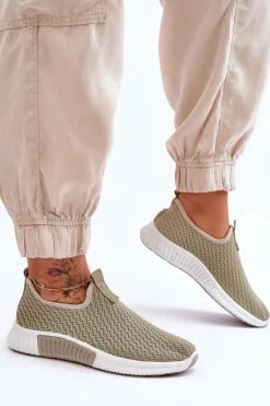 Online Boto Klasyczne Wsuwane Buty Sportowe Zielone Frankie