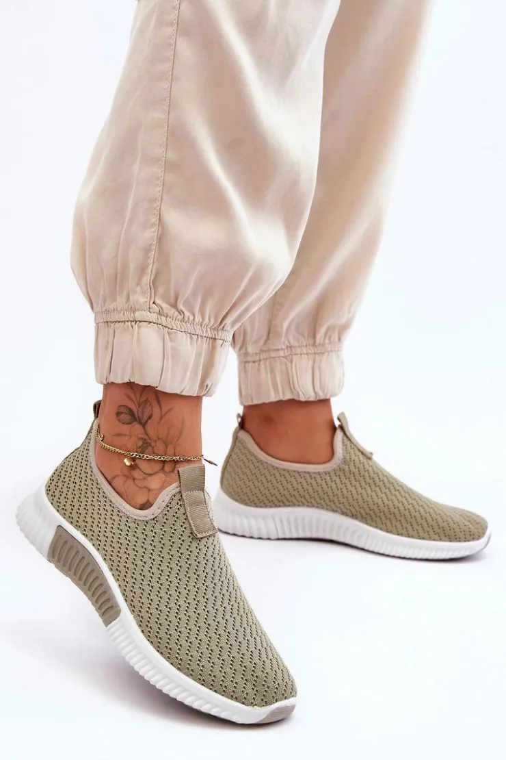 Online Boto Klasyczne Wsuwane Buty Sportowe Zielone Frankie