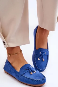 Damskie Boto Klasyczne Zamszowe Mokasyny e Good Time