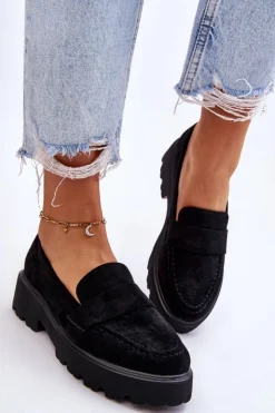 Buty damskie Vinceza Mokasyny Damskie Zamszowe*Klasyczne Zamszowe Półbuty Mokasyny Czarne Corrin