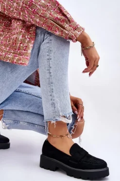 Buty damskie Vinceza Mokasyny Damskie Zamszowe*Klasyczne Zamszowe Półbuty Mokasyny Czarne Corrin