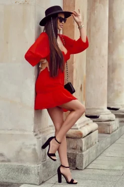 Boto Sandały Na Obcasie*Klasyczne Zamszowe Sandałki Na Słupku Czarne Aveira