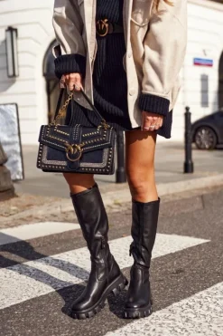 Maciejka Kozaki Płaskie*Kozaki Damskie Ciepłe Czarne 04842-01