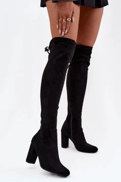 Boto Kozaki Na Słupku|Kozaki Za Kolano*Kozaki Damskie Na Słupku Czarne Xamarin Czarny