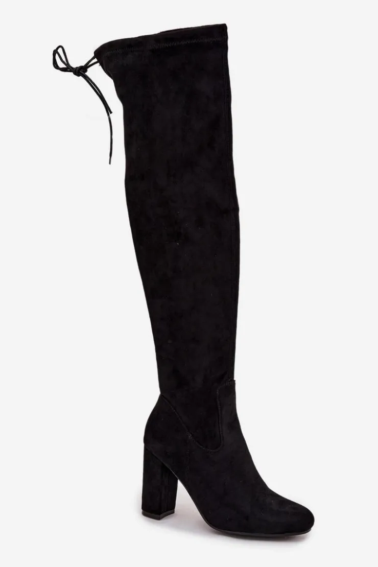 Boto Kozaki Na Słupku|Kozaki Za Kolano*Kozaki Damskie Na Słupku Czarne Xamarin Czarny