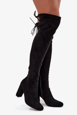 Boto Kozaki Na Słupku|Kozaki Za Kolano*Kozaki Damskie Na Słupku Czarne Xamarin Czarny