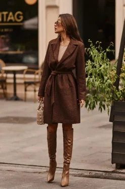 Damskie Boto Kozaki Damskie Na Szpilce Ciemnobeżowe Sirenpha