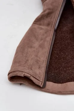 Damskie Buty damskie Vinceza Kozaki Damskie Ocieplane Na Obcasie Ze Złotą Klamrą Vinceza 58589 Ciemnobeżowe