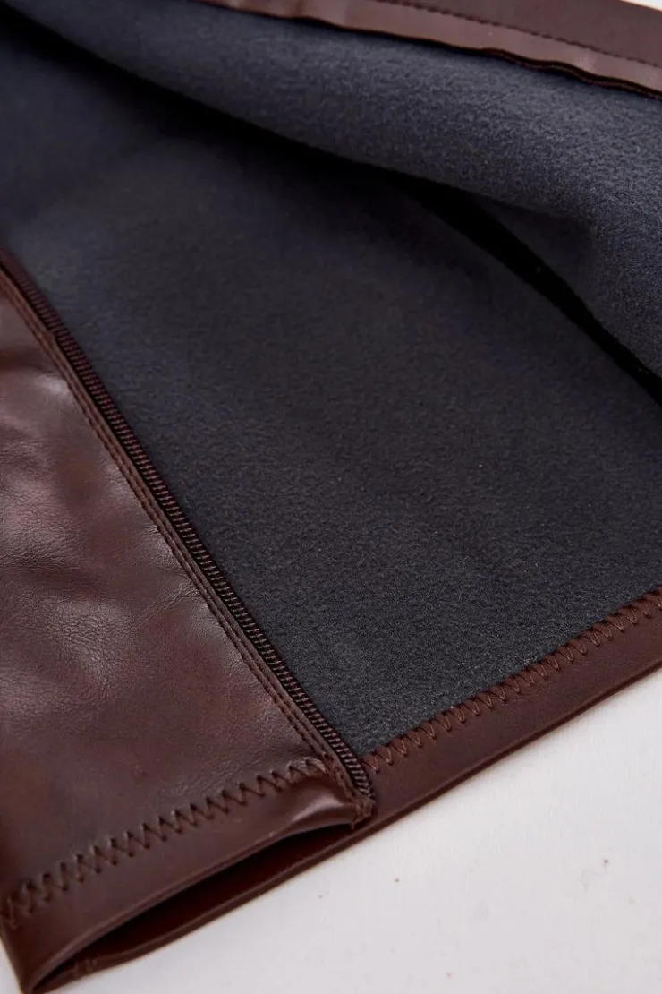 Boto Kozaki Ocieplane|Kozaki Płaskie*Kozaki Damskie Z Eko Skóry Czekoladowe Oceana Brązowy