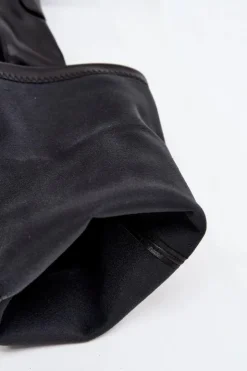 Damskie Boto Kozaki Damskie Za Kolano Na Słupku Eko Skórzane Czarne Tahlina