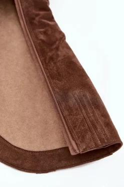 Zazoo Kozaki Ocieplane|Kozaki Wiosenne*Kozaki Kowbojki Z Naturalnego Zamszu Ocieplane 4225 Brązowe Brązowy