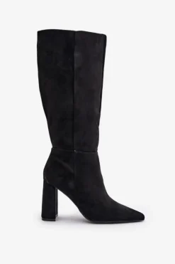 Boto Kozaki Na Słupku|Kozaki Przed Kolano*Kozaki Na Słupku Przed Kolano Czarne Lannetea