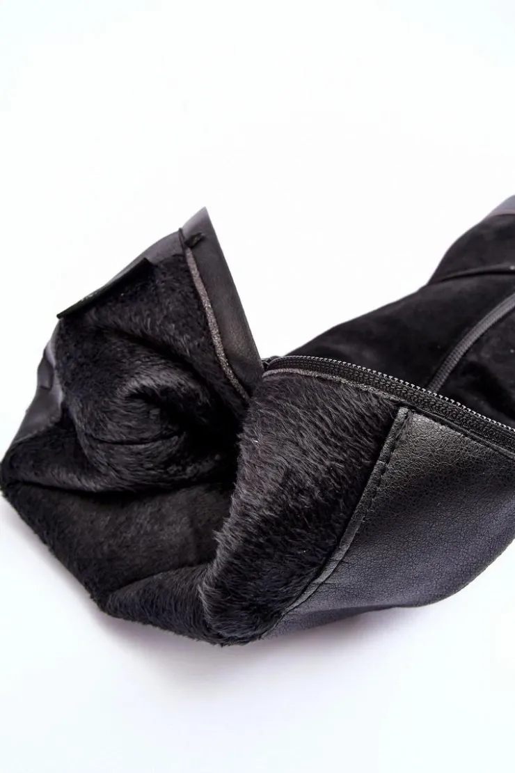 Damskie Damskie buty S.Barski Kozaki Na Szpilce Przed Kolano Skórzane S.Barski MR870-59 Czarne