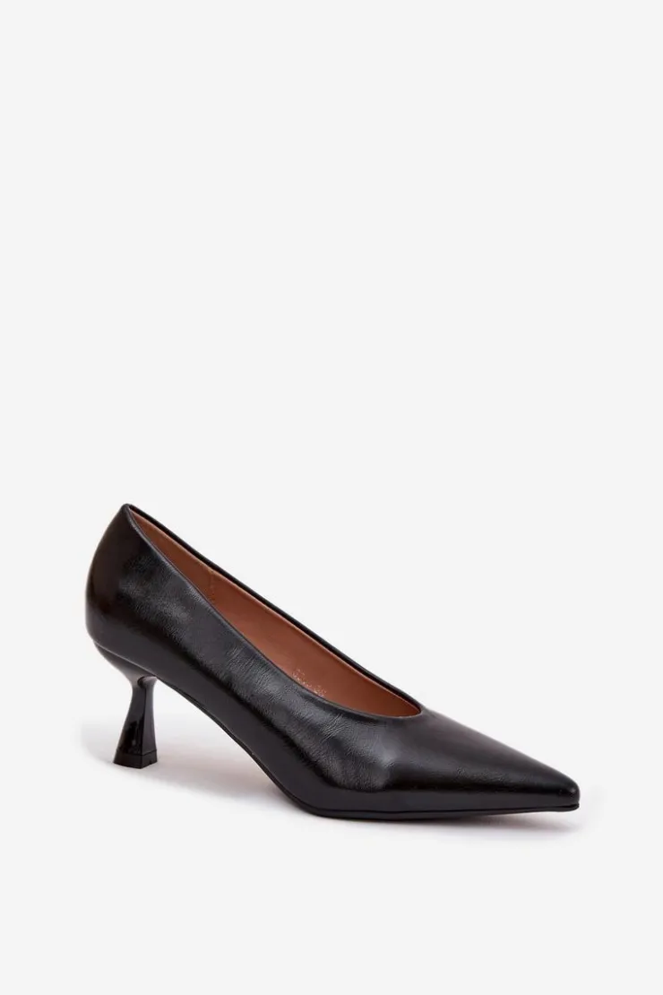 Boto Szpilki Lakierowane|Czółenka Klasyczne*Lakierowane Czółenka Na Szpilce Czarne Gavrielle Czarny