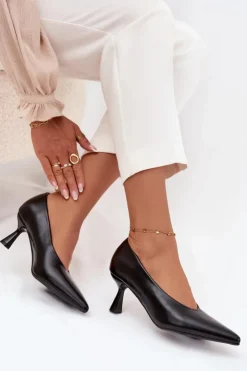 Boto Szpilki Lakierowane|Czółenka Klasyczne*Lakierowane Czółenka Na Szpilce Czarne Gavrielle Czarny