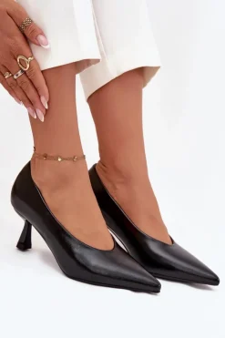 Boto Szpilki Lakierowane|Czółenka Klasyczne*Lakierowane Czółenka Na Szpilce Czarne Gavrielle Czarny