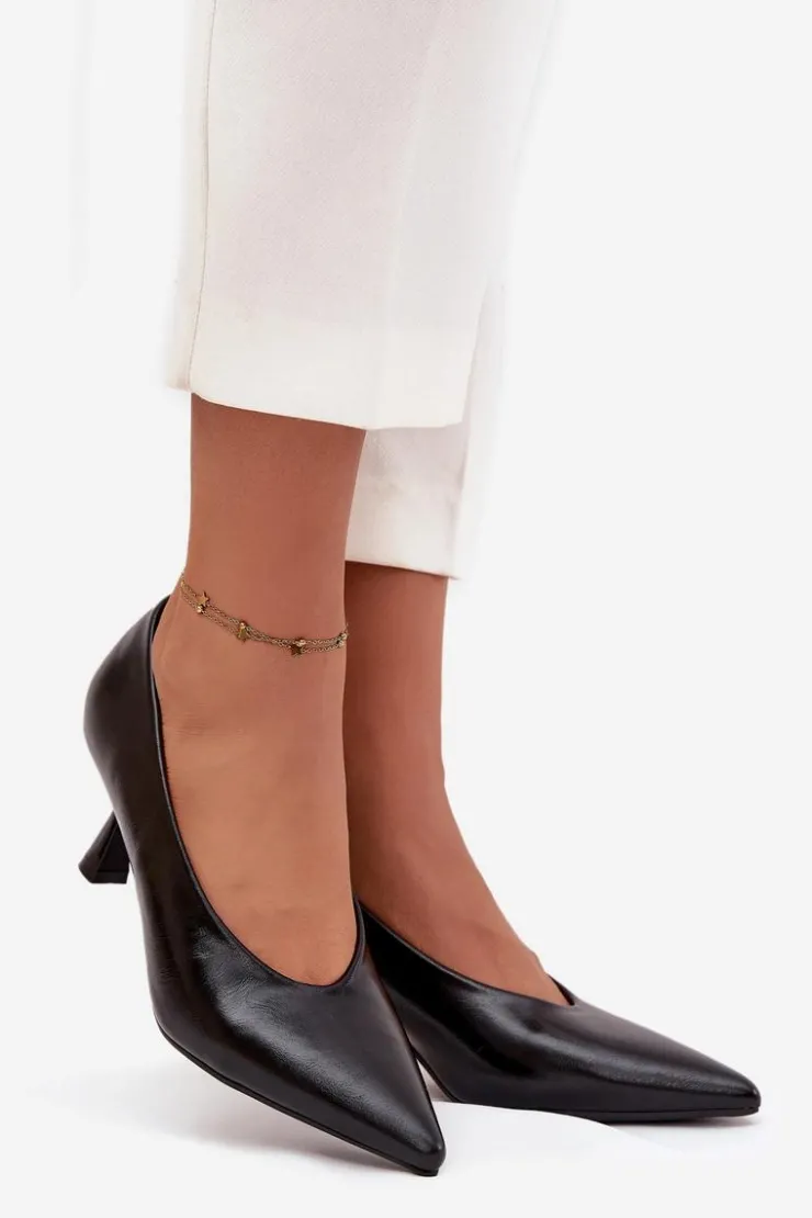 Boto Szpilki Lakierowane|Czółenka Klasyczne*Lakierowane Czółenka Na Szpilce Czarne Gavrielle Czarny