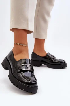 Buty damskie Vinceza Mokasyny Damskie Lakierowane|Mokasyny Damskie Skórzane*Lakierowane Mokasyny Damskie Czarne Santtes