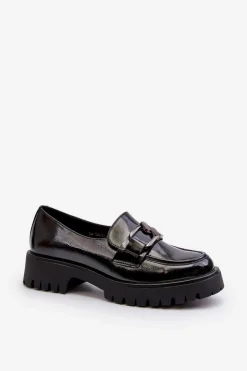 Buty damskie Vinceza Mokasyny Damskie Lakierowane|Mokasyny Damskie Skórzane*Lakierowane Mokasyny Damskie Czarne Santtes