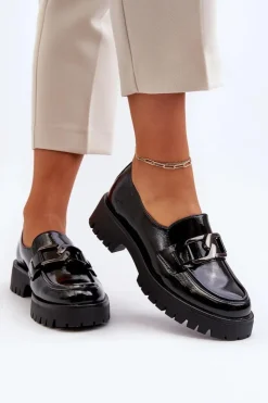 Buty damskie Vinceza Mokasyny Damskie Lakierowane|Mokasyny Damskie Skórzane*Lakierowane Mokasyny Damskie Czarne Santtes