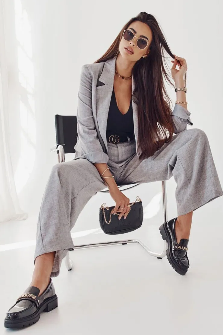 Boto Półbuty Lakierowane|Mokasyny Damskie Lakierowane*Lakierowane Półbuty Loafery La.Fi 210001B-NL Czarne