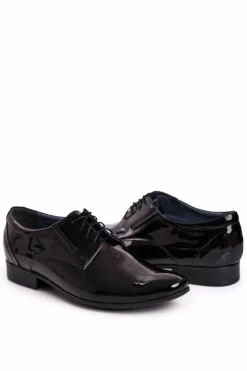 Boto Bednarek Polish Shoes|Półbuty Eleganckie*Lakierowane Skórzane Półbuty Bednarek 694 Czarne