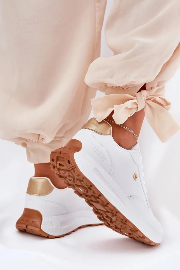 Discount Big Star Shoes Lekkie Buty Sportowe Damskie Big Star RR274629 HI-POLY SYSTEM Białe