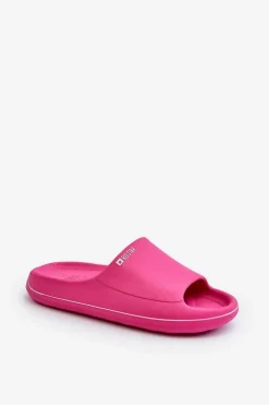 Big Star Shoes Klapki Damskie Big Star|Klapki Basenowe*Lekkie Klapki Damskie Big Star NN274A041 Fuksja Różowy