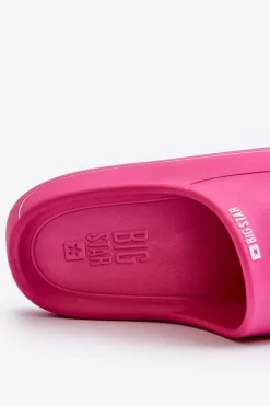 Big Star Shoes Klapki Damskie Big Star|Klapki Basenowe*Lekkie Klapki Damskie Big Star NN274A041 Fuksja Różowy