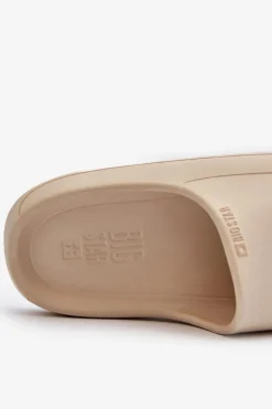 Big Star Shoes Klapki Damskie Big Star|Klapki Basenowe*Lekkie Klapki Damskie Big Star NN274A040 Beżowe Beżowy