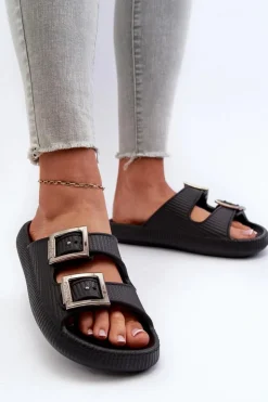 ZAXY Klapki Damskie Klasyczne*Lekkie Klapki Damskie LL285088 Czarne Czarny