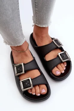 ZAXY Klapki Damskie Klasyczne*Lekkie Klapki Damskie LL285088 Czarne Czarny