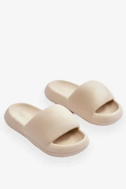 Damskie Boto Lekkie Piankowe Damskie Klapki Na Platformie Beżowe Milton