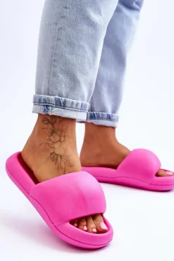 Damskie Boto Lekkie Piankowe Damskie Klapki Na Platformie Fuksja Milton