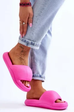 Damskie Boto Lekkie Piankowe Damskie Klapki Na Platformie Fuksja Milton