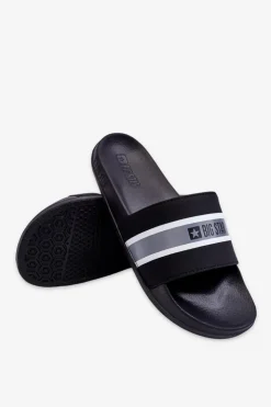 Big Star Shoes Klapki Damskie Big Star|Klapki Damskie Klasyczne*Lekkie Piankowe Klapki Big Star JJ274648 Czarne