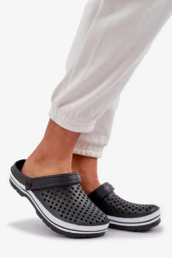 Best Evento Lekkie Piankowe Klapki Damskie Czarne Ardanica Czarny