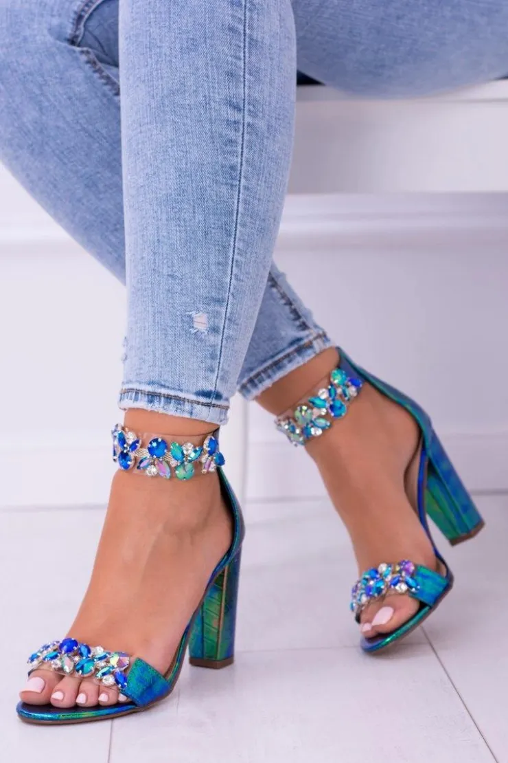 Damskie Boto Lu Boo Benzynowe Sandały Cyrkonie Lambada