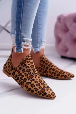 Sale Boto Lu Boo Botki Z Wycięciami Leopard Chelsea