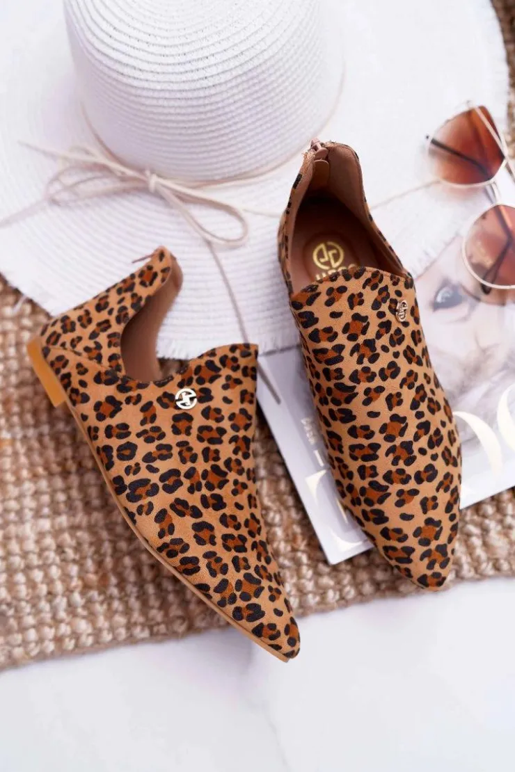 Sale Boto Lu Boo Botki Z Wycięciami Leopard Chelsea