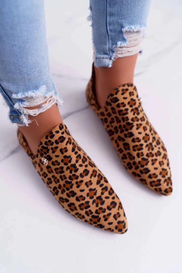 Sale Boto Lu Boo Botki Z Wycięciami Leopard Chelsea