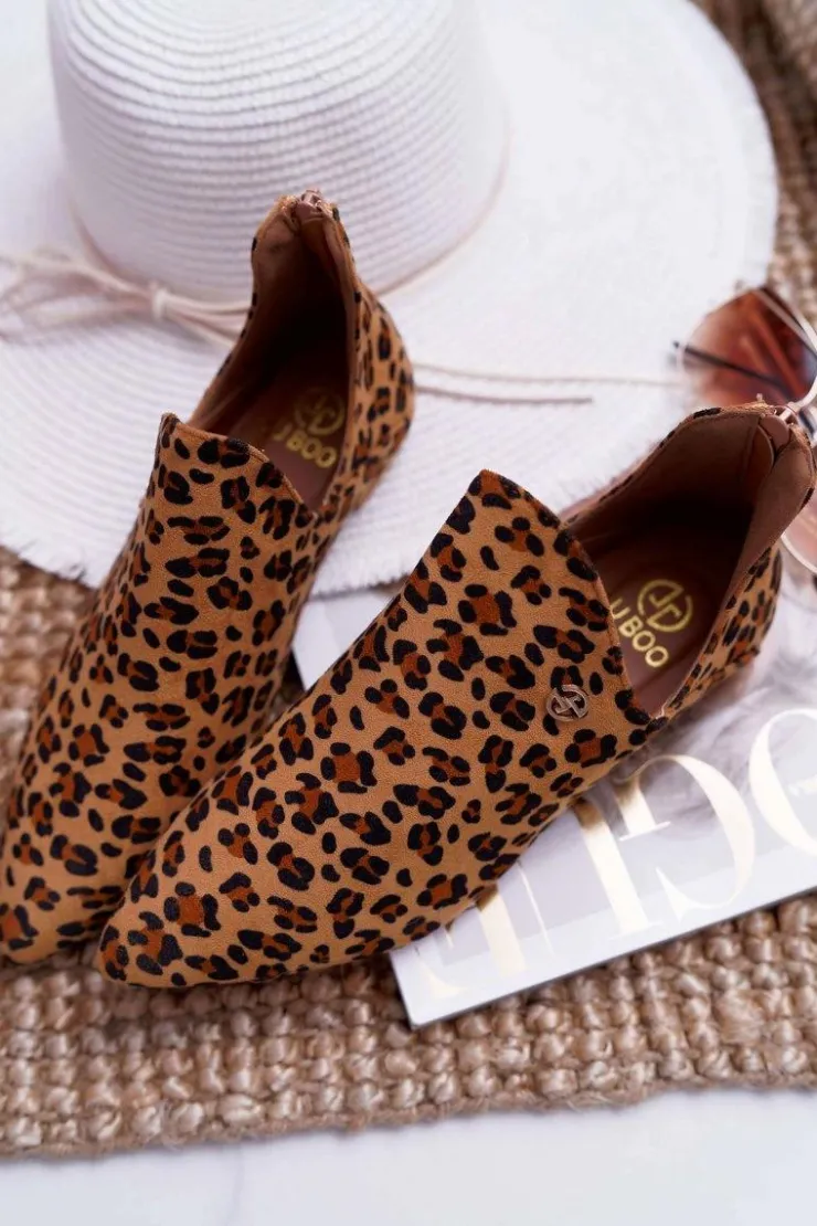 Sale Boto Lu Boo Botki Z Wycięciami Leopard Chelsea