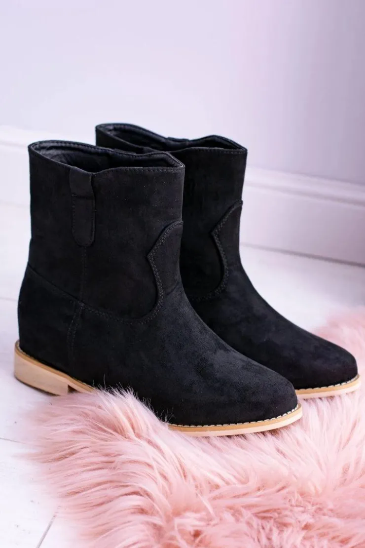 Boto Brązowe I Beżowe Botki|Botki Płaskie*Lu Boo Czarne Wsuwane Botki Za Kostkę Trinity