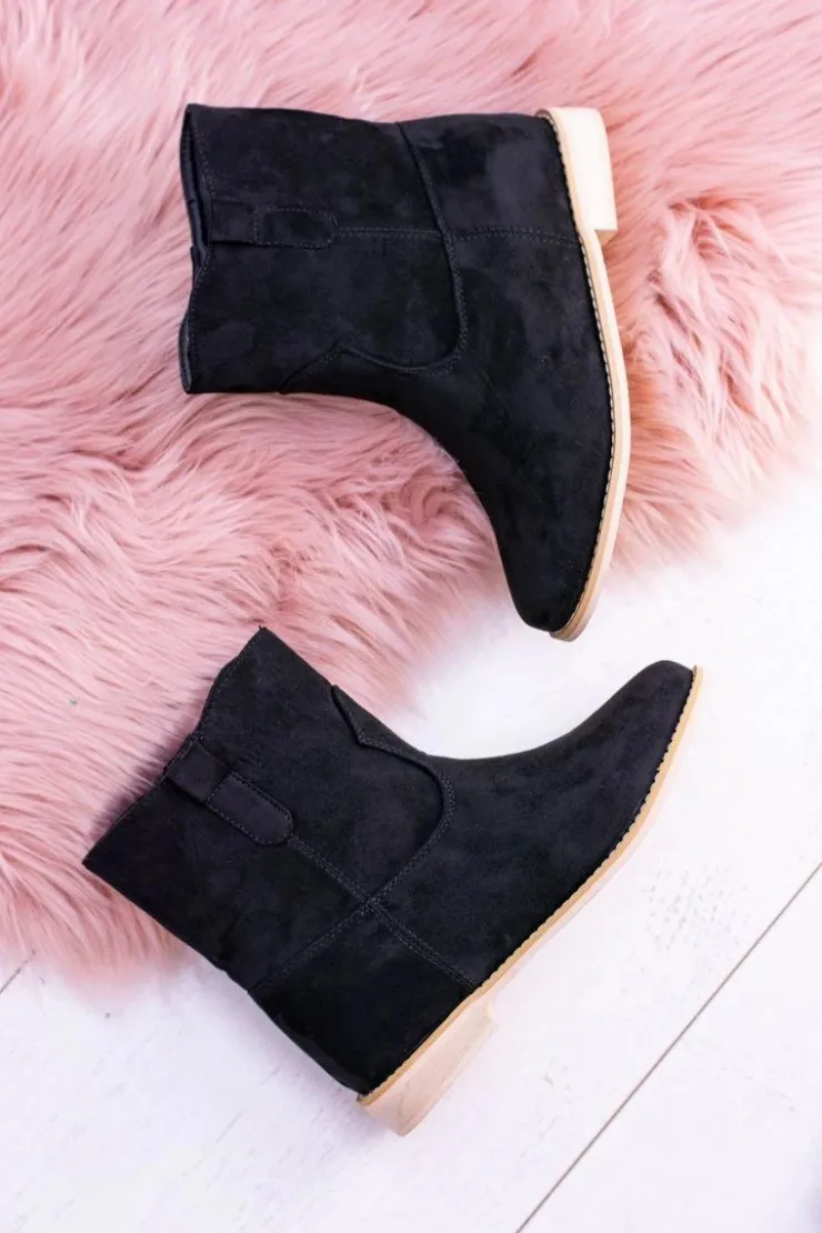 Boto Brązowe I Beżowe Botki|Botki Płaskie*Lu Boo Czarne Wsuwane Botki Za Kostkę Trinity