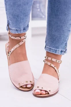 Damskie Boto Lu Boo Różowe Stylowe Sandały Pari