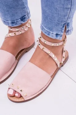 Damskie Boto Lu Boo Różowe Stylowe Sandały Pari