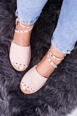 Damskie Boto Lu Boo Różowe Stylowe Sandały Pari