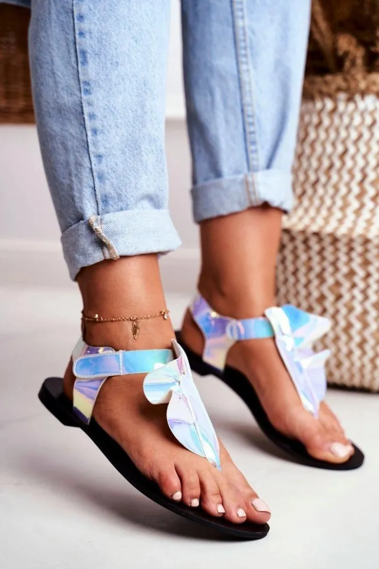 New Boto Lu Boo Sandałki Odblaskowe Japonki Na Rzepy Lottie